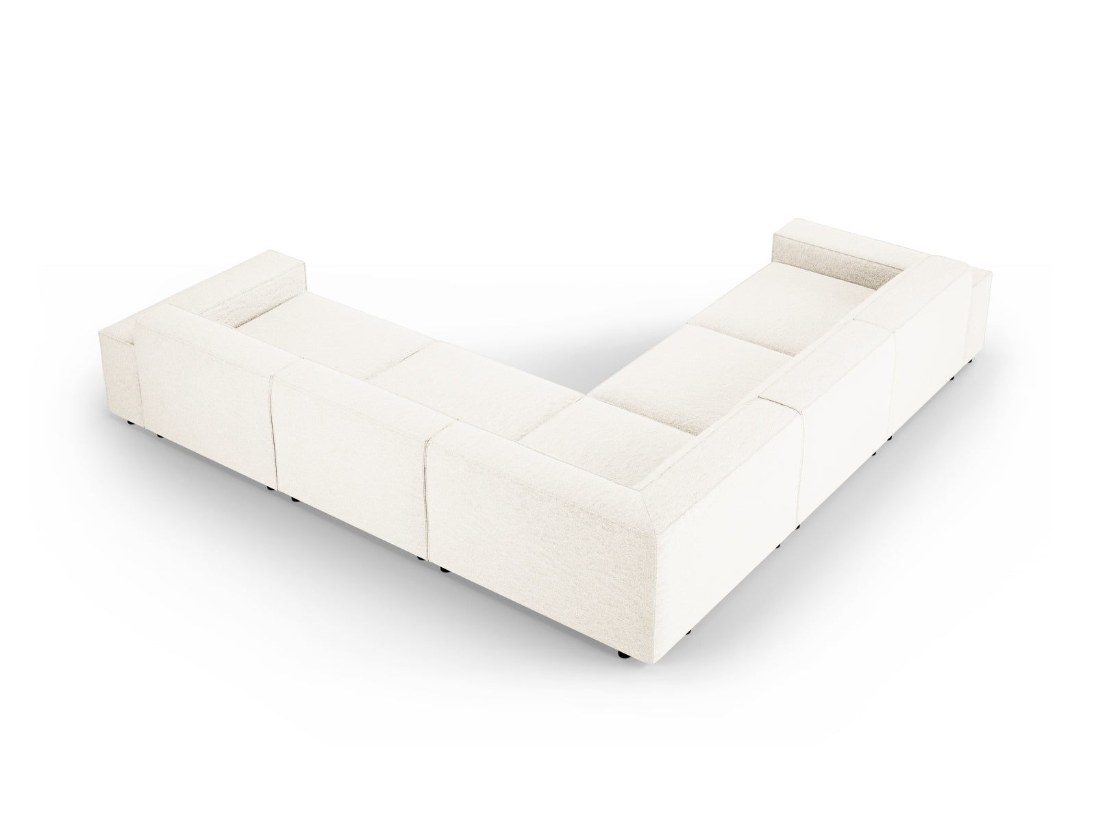 Jodie Modulares Symmetrical Ecksofa 6 Sitzer in Beige präsentiert im Onlineshop von KAQTU Design AG. Ecksofa ist von Micadoni