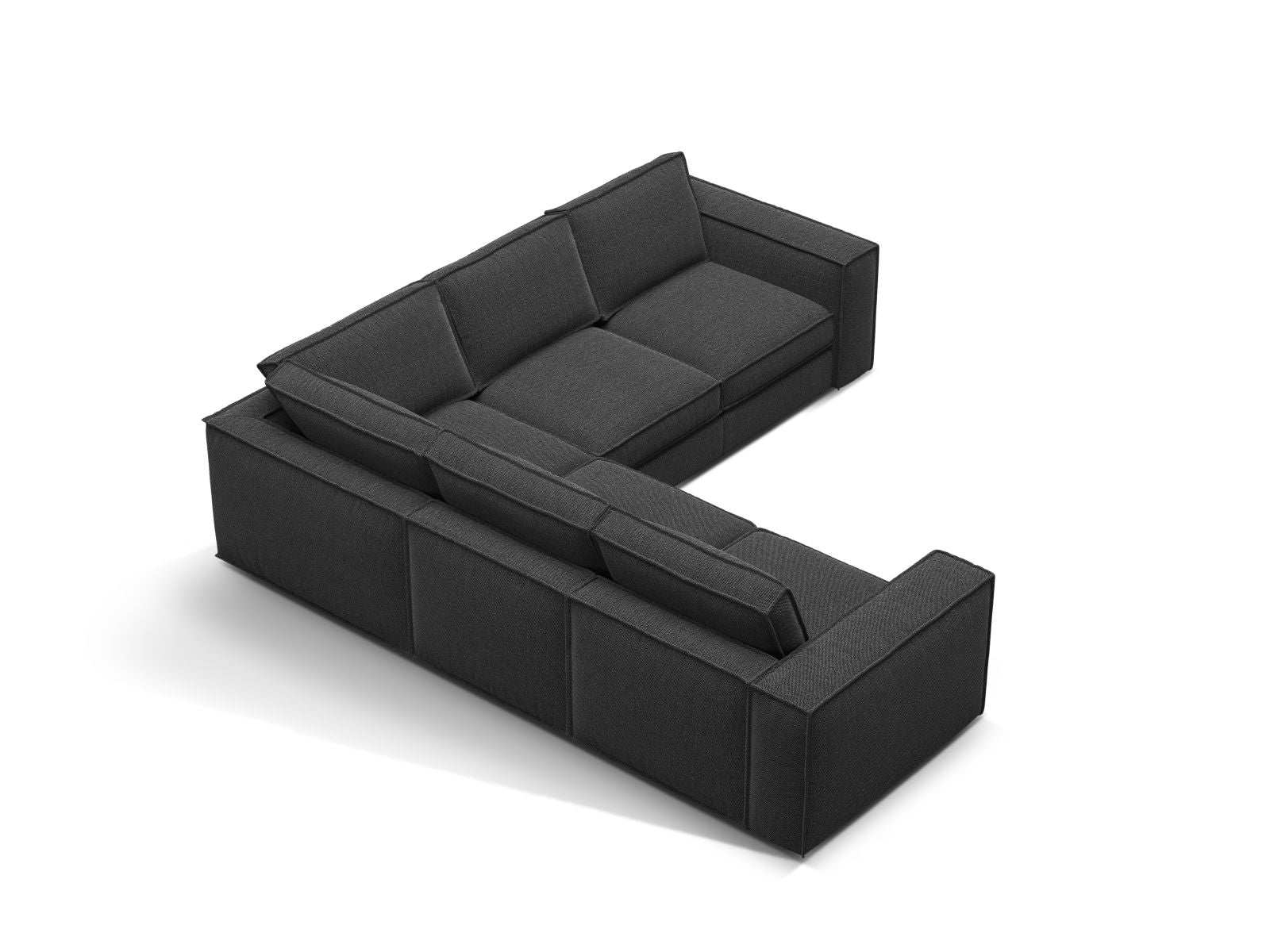 Elegantes 4-Sitzer Ecksofa Pola in symmetrischer Form, ideal für moderne Wohnräume, erhältlich bei KAQTU Design AG.