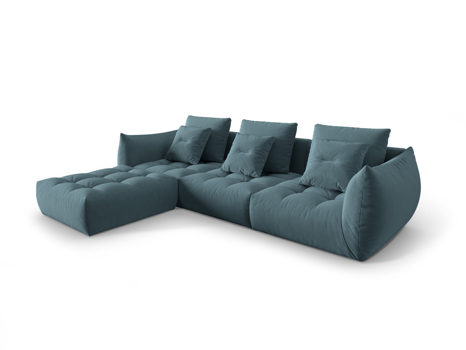 Erleben Sie das stilvolle Bloom Velour Modular Sofa 2 Sitzer von Micadoni – perfekt für Ihr modernes Zuhause, vereint Eleganz und Gemütlichkeit.