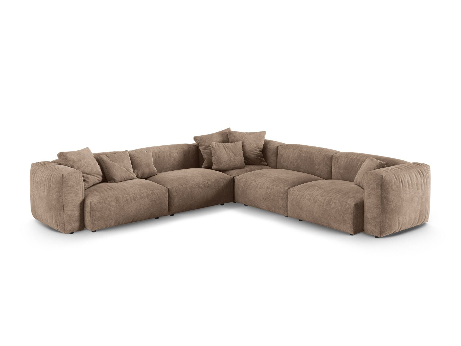 5-Sitzer Modular Ecksofa Symmetric XL Martina in Dark Beige-Vogue präsentiert im Onlineshop von KAQTU Design AG. Ecksofa ist von Micadoni