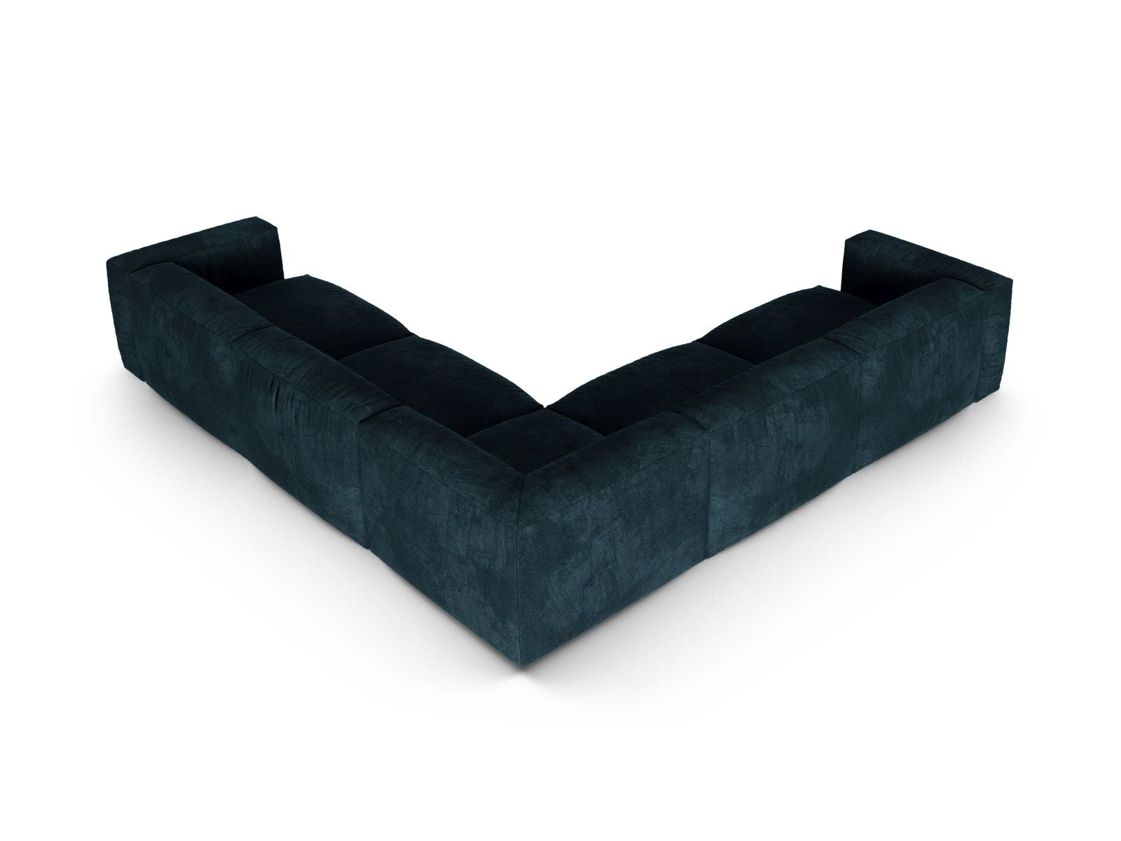 Elegantes 5-Sitzer Ecksofa Symmetric XL Martina in tiefem Petrol, ideal für stilvolle Wohnräume, erhältlich bei KAQTU Design AG.
