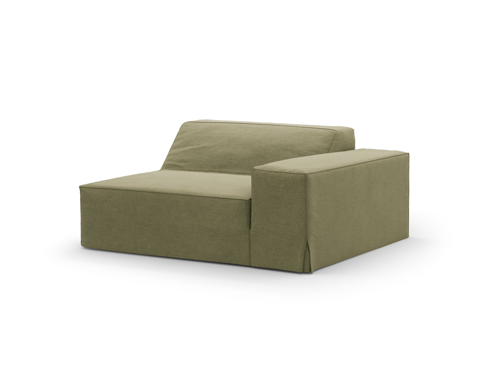 Bezug Modul rechts Jodie in Light Green-LINS präsentiert im Onlineshop von KAQTU Design AG. Modulares Sofa ist von Micadoni