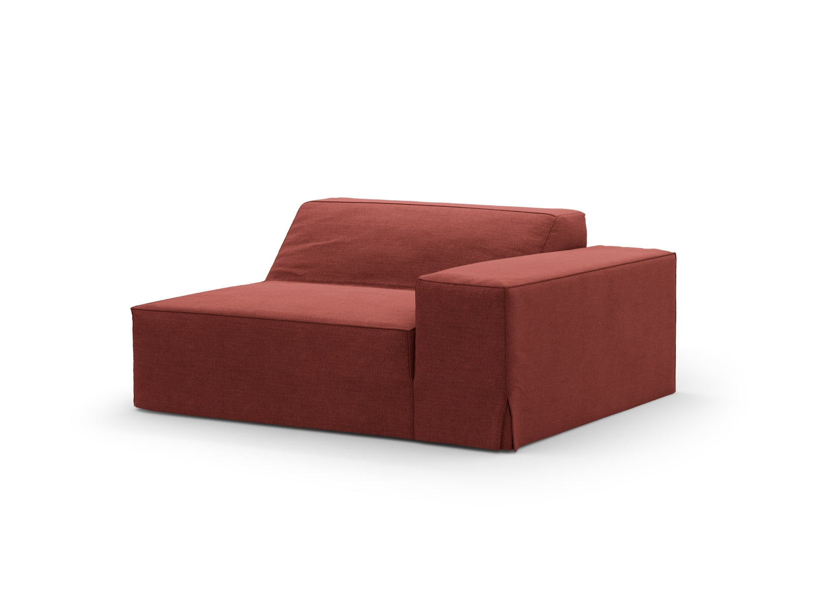 Bezug Modul rechts Jodie in Cherrywood-LINS präsentiert im Onlineshop von KAQTU Design AG. Modulares Sofa ist von Micadoni