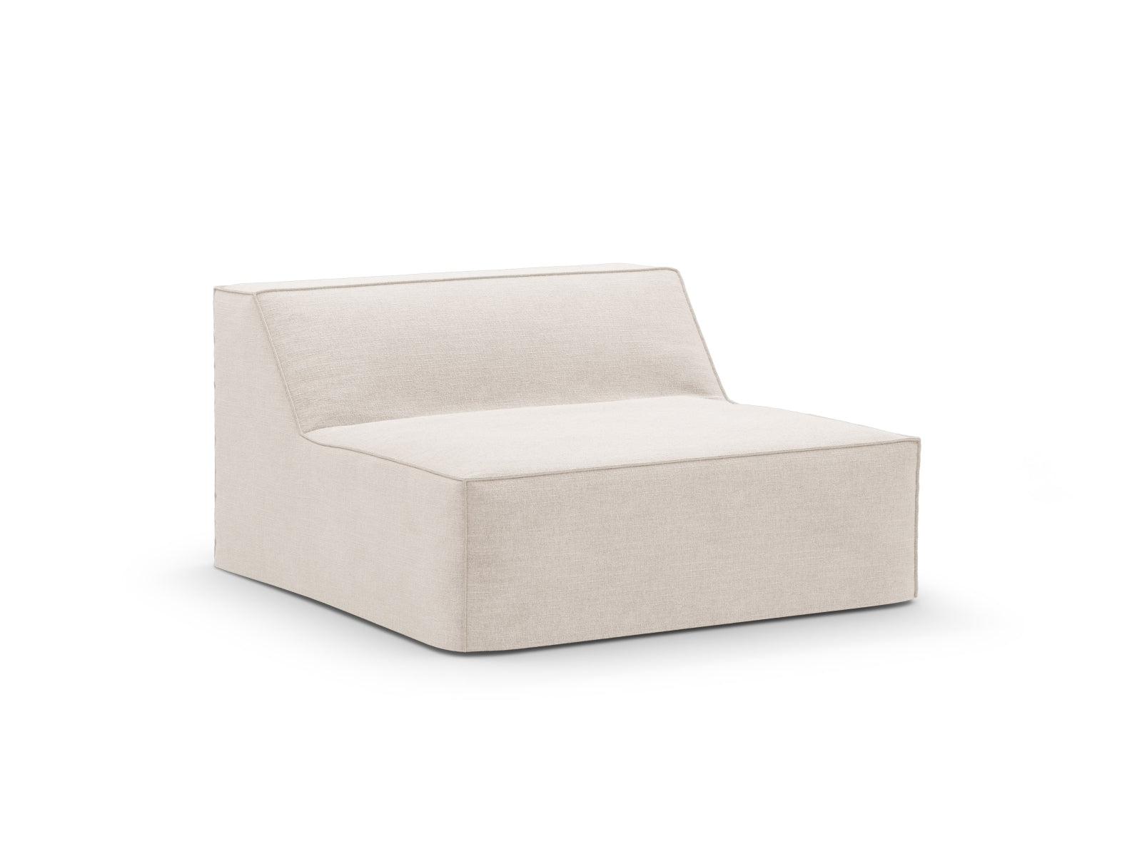 Jodie Modul Armless Cover in Beige-LINS präsentiert im Onlineshop von KAQTU Design AG. Modulares Sofa ist von Micadoni