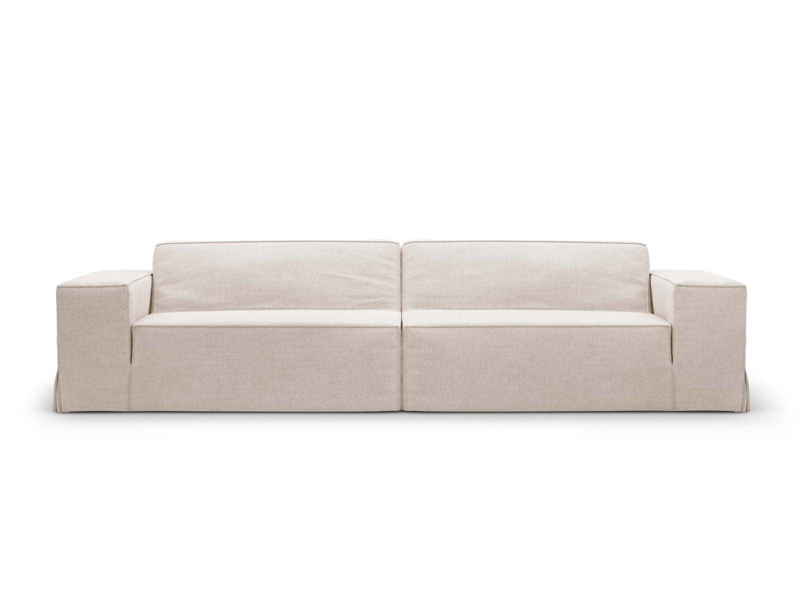 Jodie Sofa Cover in Beige-LINS präsentiert im Onlineshop von KAQTU Design AG. Sofa-Zubehör ist von Micadoni