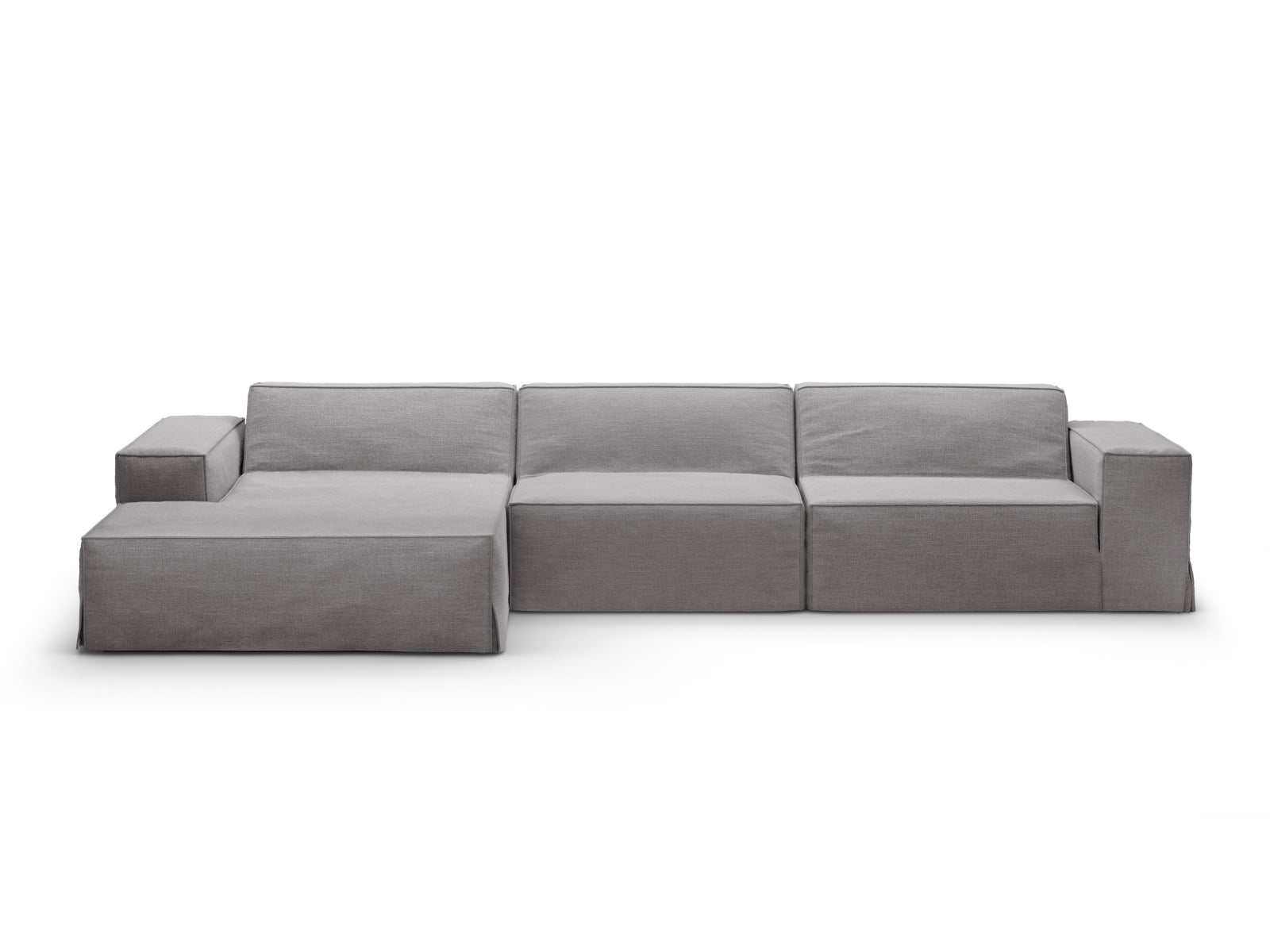 Jodie Cover für Ecksofa links in Warm grey-LINS präsentiert im Onlineshop von KAQTU Design AG. L-Sofa links ist von Micadoni
