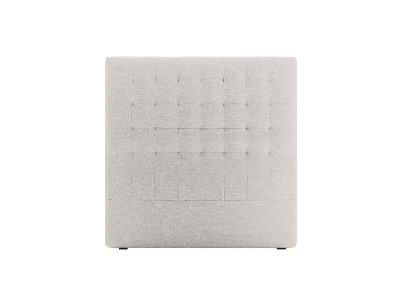 Modernes Kopfteil Nova 120cm in sanftem Grau, perfekt für eine elegante Schlafzimmeratmosphäre. Hochwertige Materialien von Micadoni.