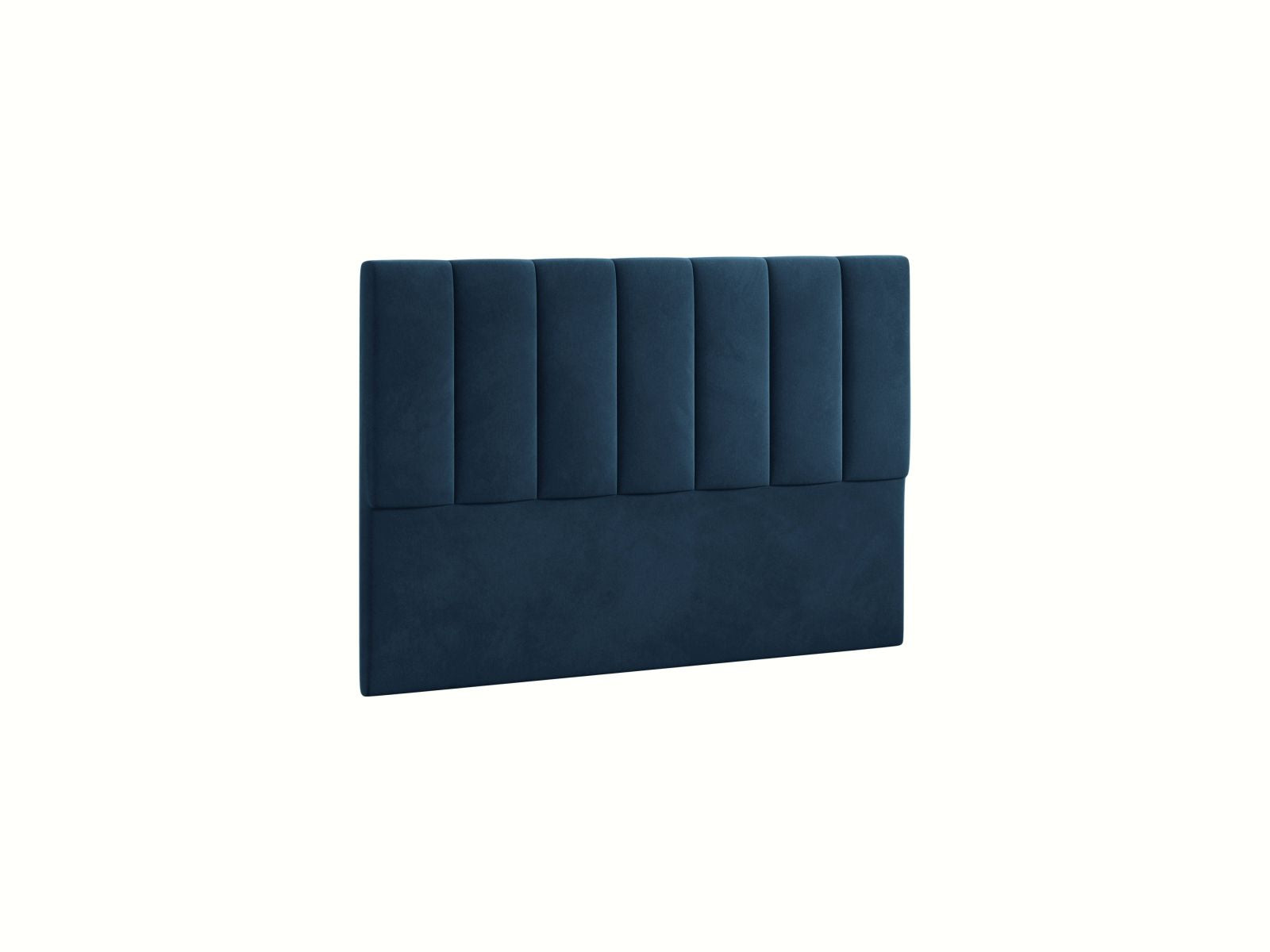 Elegantes Kopfteil Marl in 140 cm Breite, gefertigt aus hochwertigem Navy Blue-Magic Velvet, ideal für stilvolle Schlafzimmergestaltung.