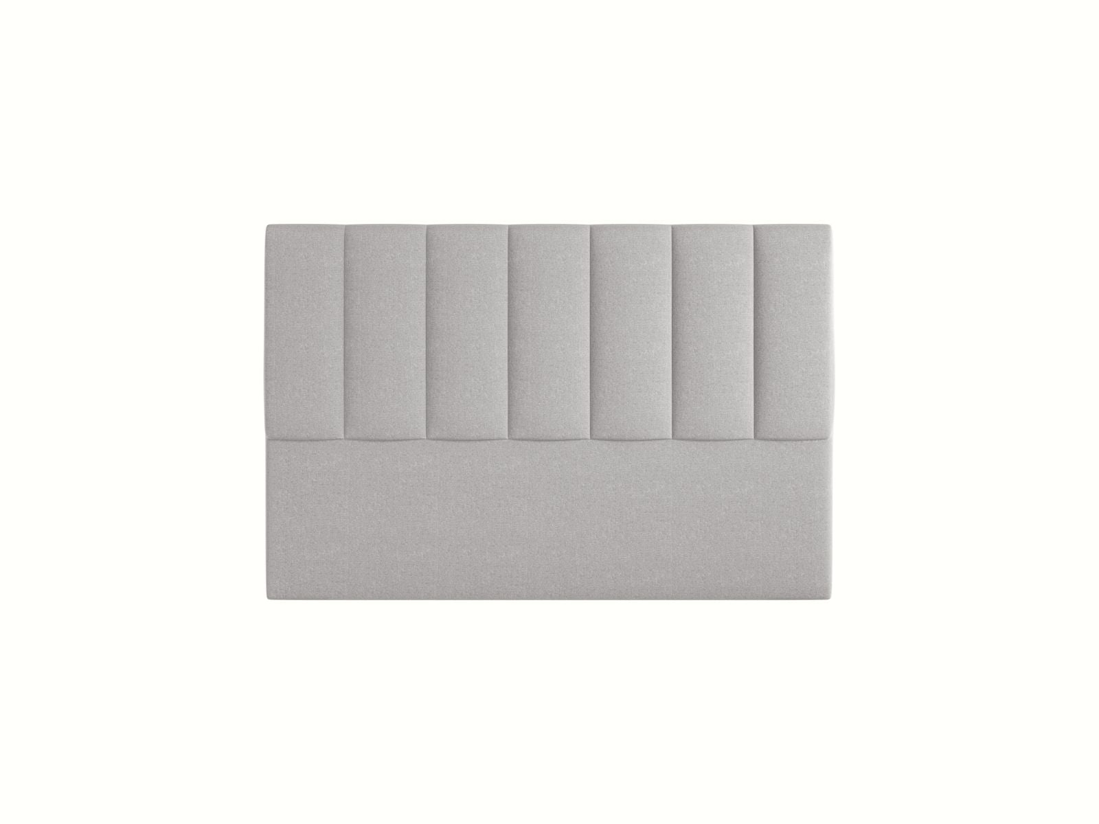 Elegantes Kopfteil Marl in sanftem Hellgrau, ideal für zeitgemäße Schlafzimmergestaltung. Hochwertige Verarbeitung und modernes Design von Micadoni.