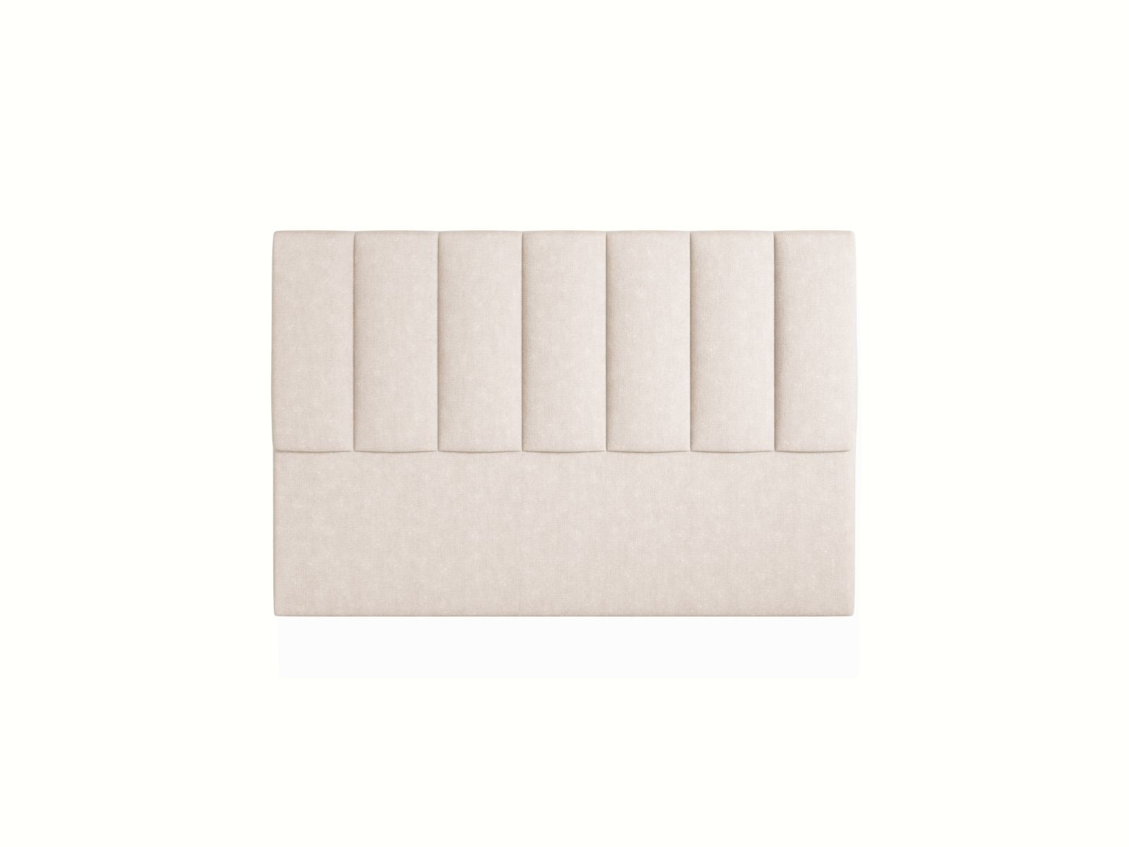 Elegantes Kopfteil Marl in 140 cm Breite, in sanftem Beige, ideal für moderne Schlafzimmergestaltung und gemütliche Akzente.