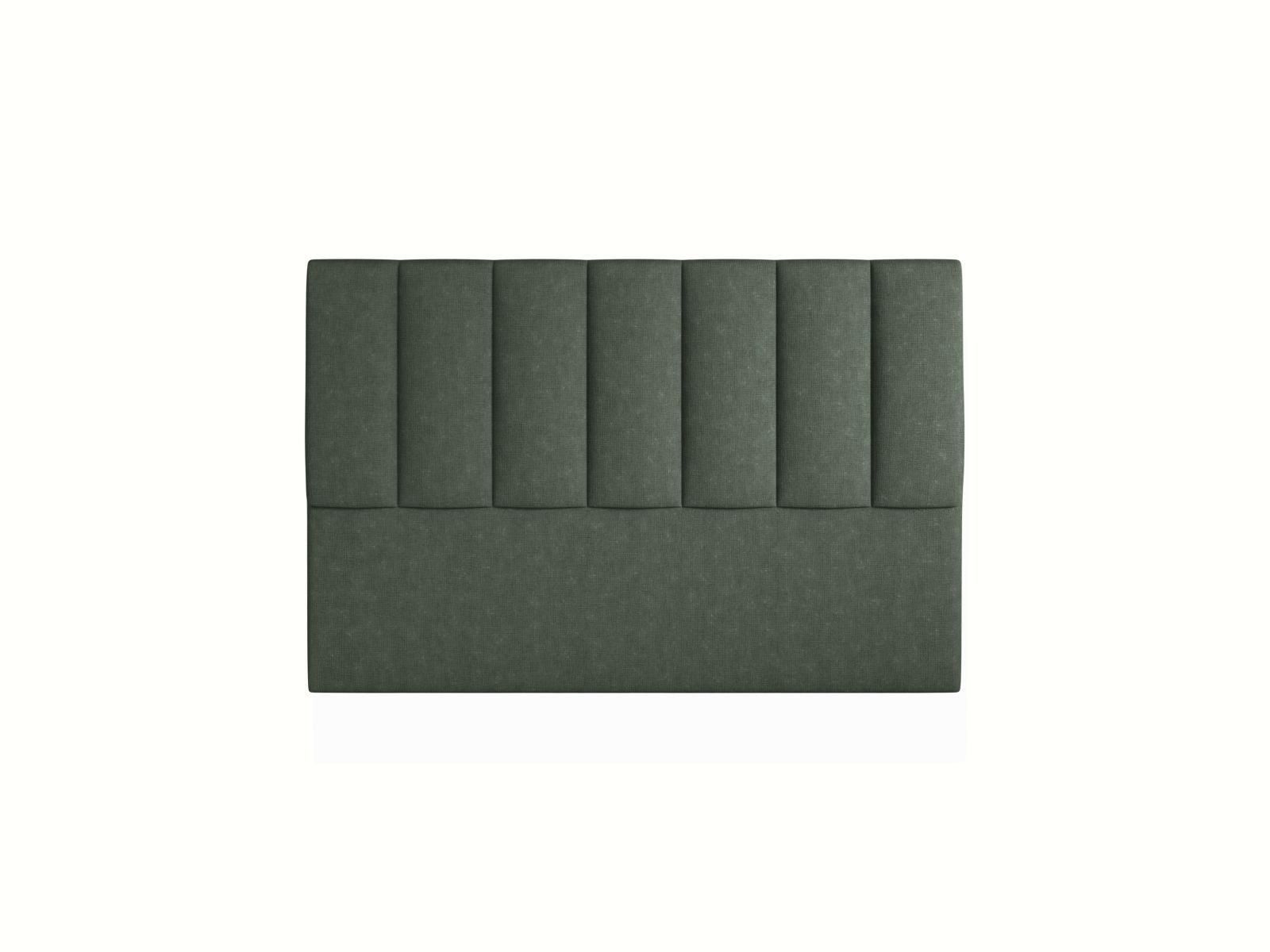 Elegantes Kopfteil Marl in Moosgrün, 140 cm breit, ideal für moderne Schlafzimmergestaltung und stilvolle Akzente.