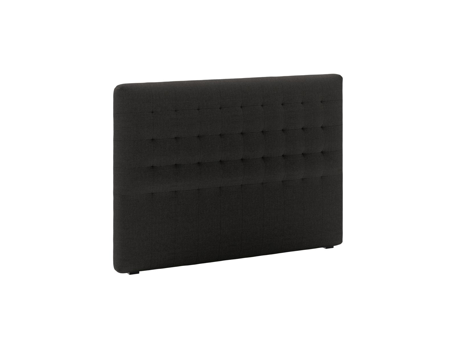 Elegantes Kopfteil Nova 140cm in stilvollem Schwarz, ideal für moderne Schlafzimmer, erhältlich bei KAQTU Design AG.
