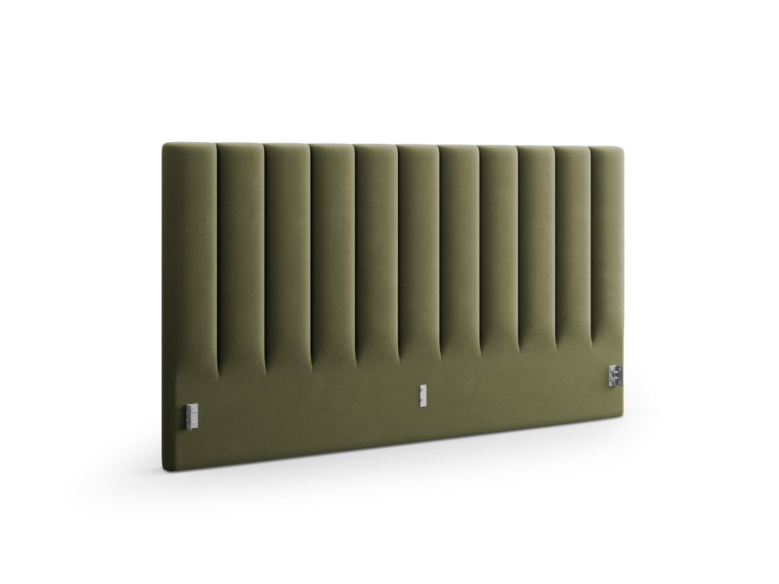 Elegantes Kopfteil Allison in Green-Bluvel, 150 cm breit, ideal für stilvolle Schlafzimmergestaltung von Micadoni.
