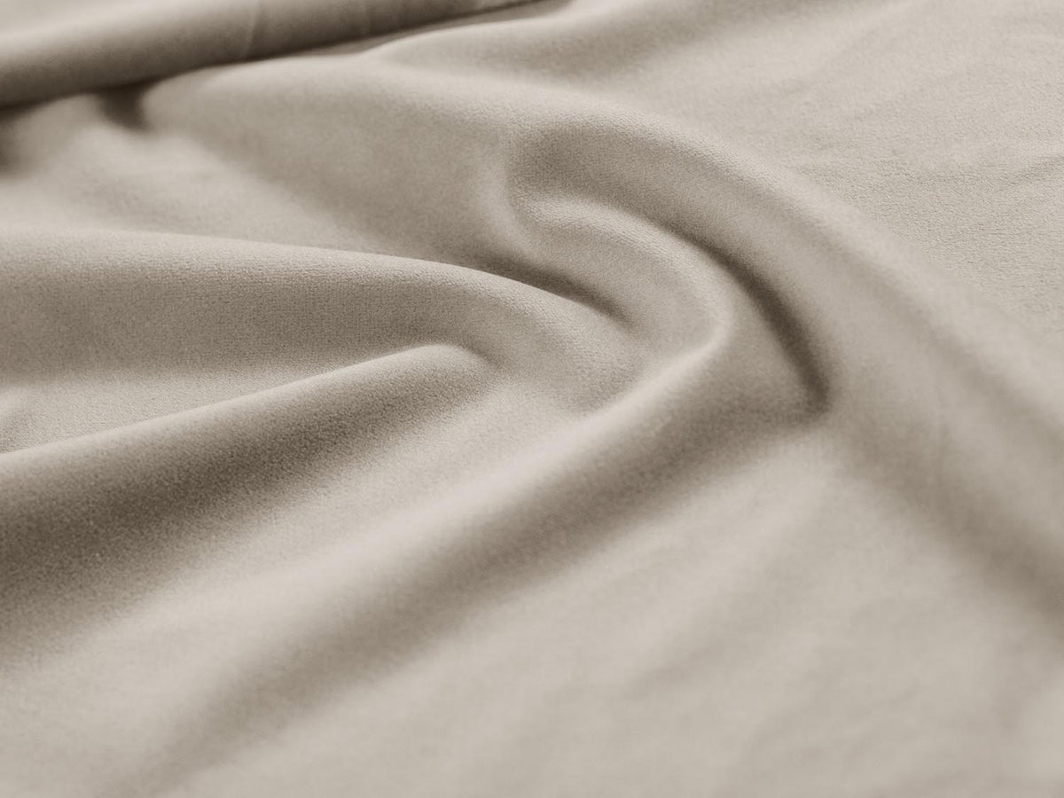 Billy Velour Headboard in Dark Beige-Bluvel präsentiert im Onlineshop von KAQTU Design AG. Kopfteile ist von Micadoni