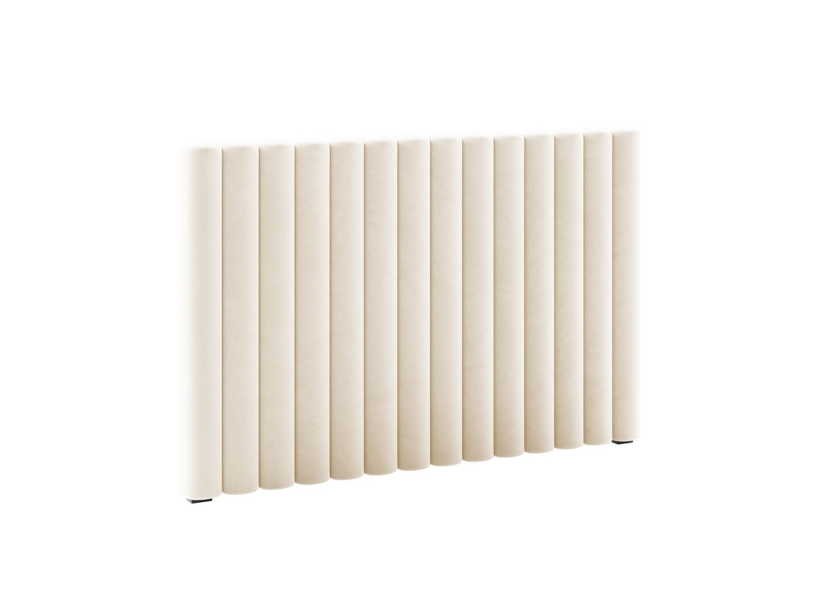 Elegantes Kopfteil Mistero in sanftem Beige, ideal für stilvolle Schlafzimmergestaltung. Hochwertige Verarbeitung von Micadoni.