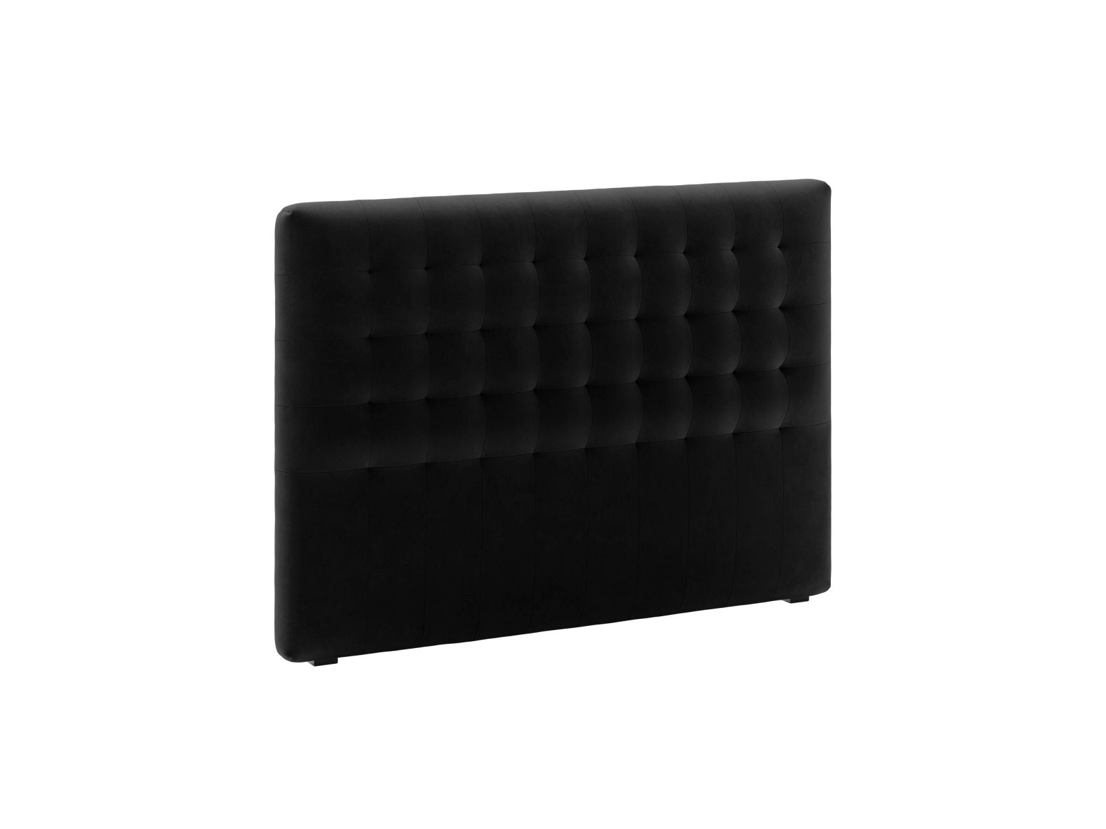 Elegantes Kopfteil Nova in 140 cm Breite, stilvolles Design in Schwarz, ideal für moderne Schlafzimmer, erhältlich bei KAQTU Design AG.