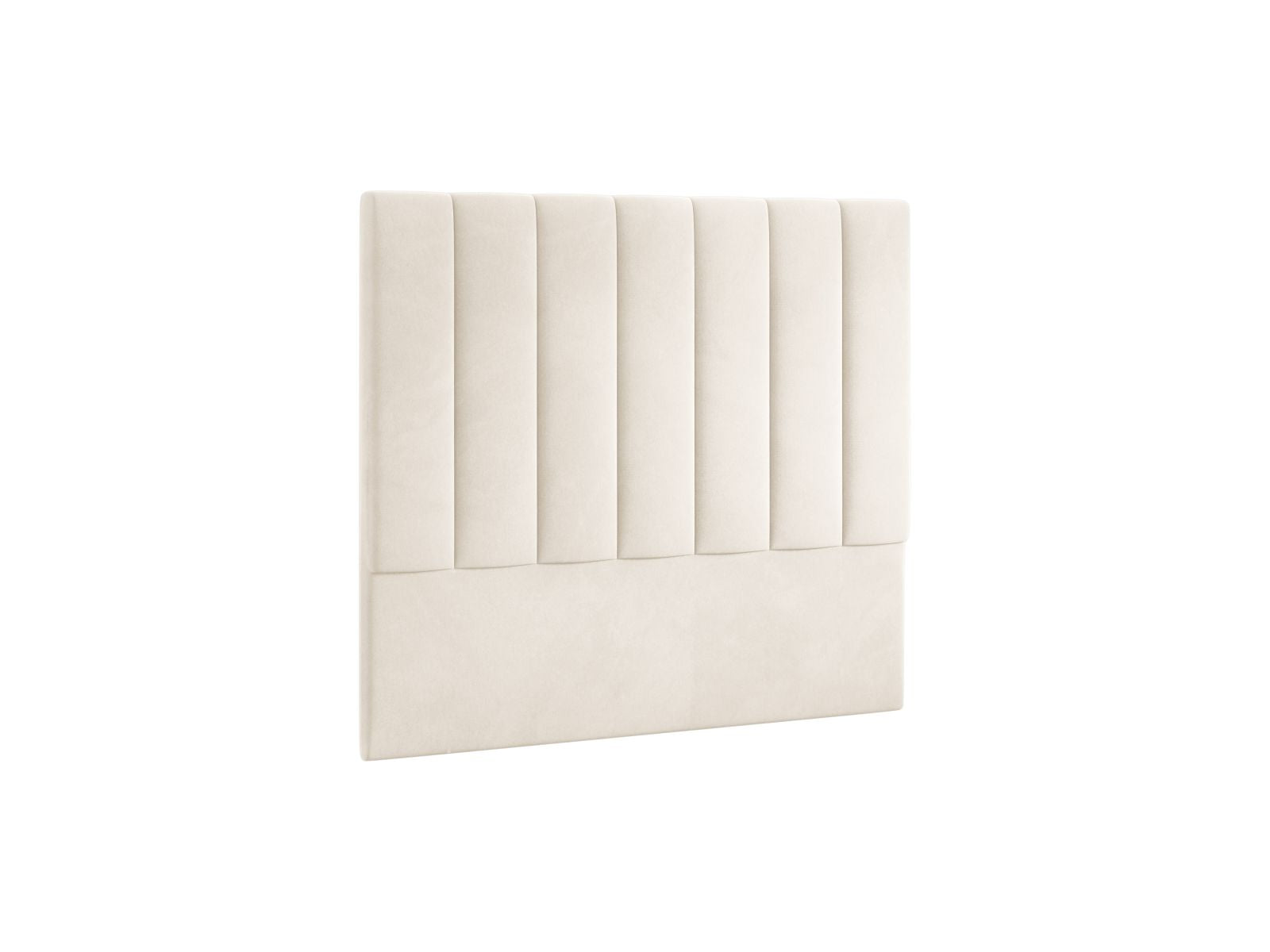 Stilvolles Kopfteil Marl in 140 cm Breite, gefertigt aus hochwertigem Ivory-Magic Velvet, perfekt für ein elegantes Schlafzimmerambiente.