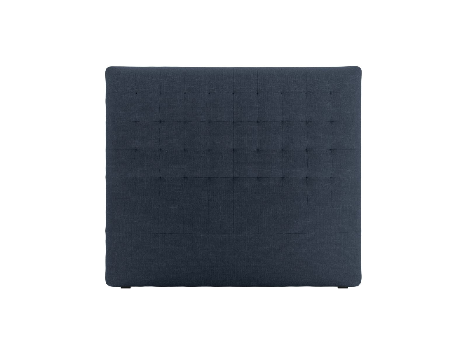 Elegantes Kopfteil Nova in edlem Navy Blue, 140 cm breit, ideal für zeitgemäße Schlafzimmergestaltung. Hochwertige Verarbeitung von Micadoni.