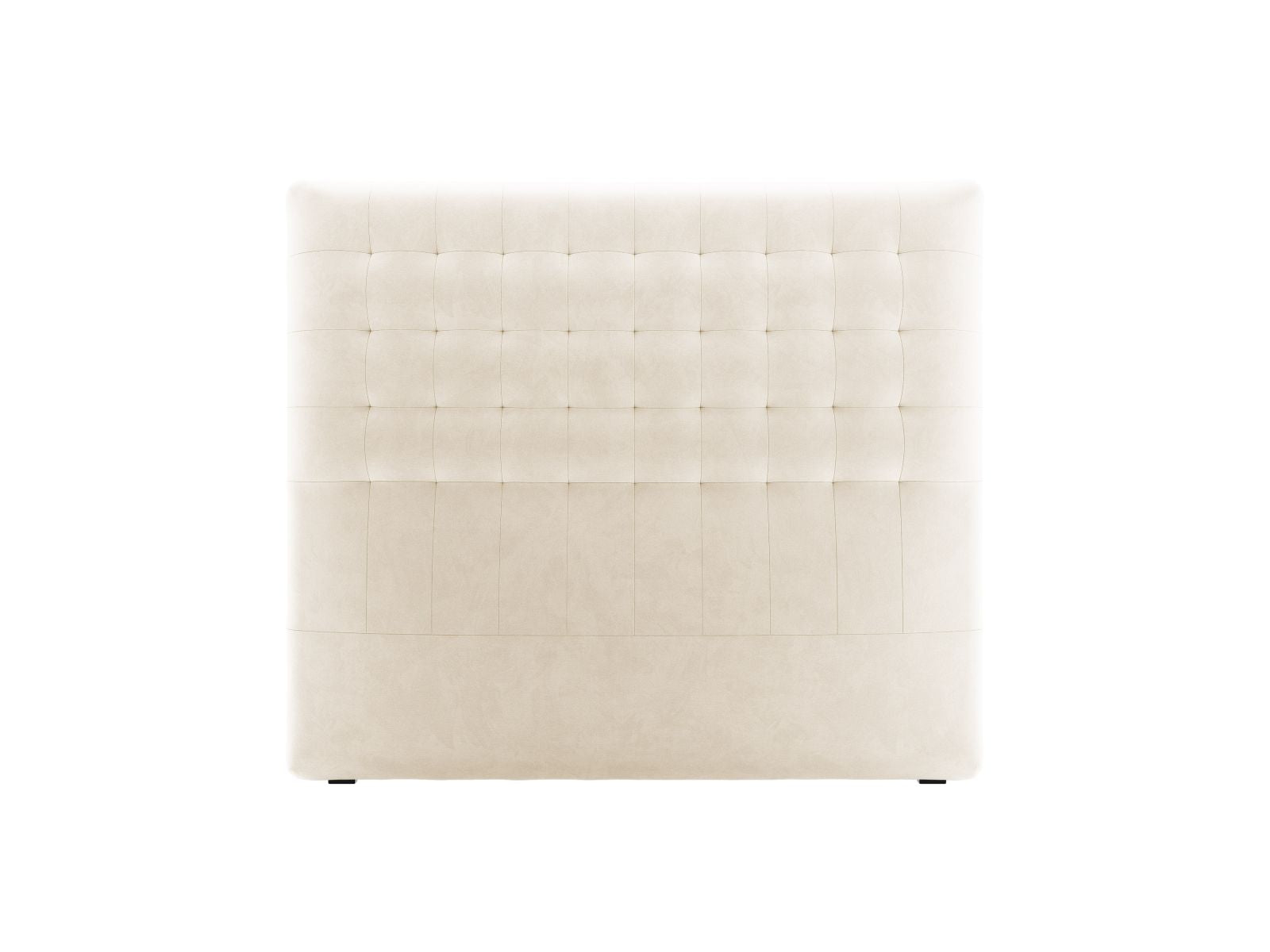 Elegantes Kopfteil Nova in zartem Beige, 140 cm breit, ideal für zeitgemäße Schlafzimmergestaltung, erhältlich bei Micadoni.