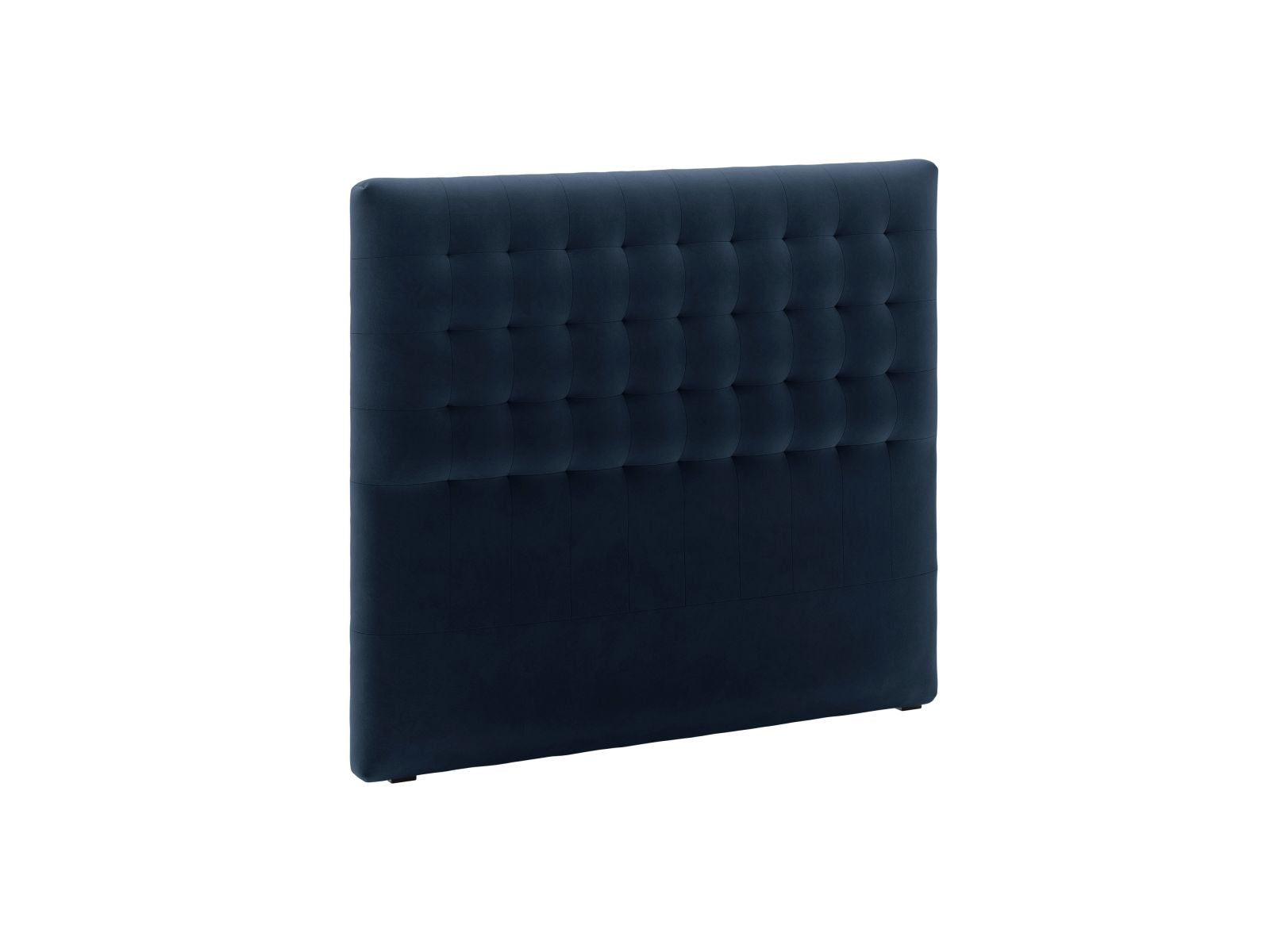 Stilvolles Kopfteil Nova in tiefem Blau, 140 cm breit, perfekt für moderne Schlafzimmer. Hochwertige Materialien von Micadoni.
