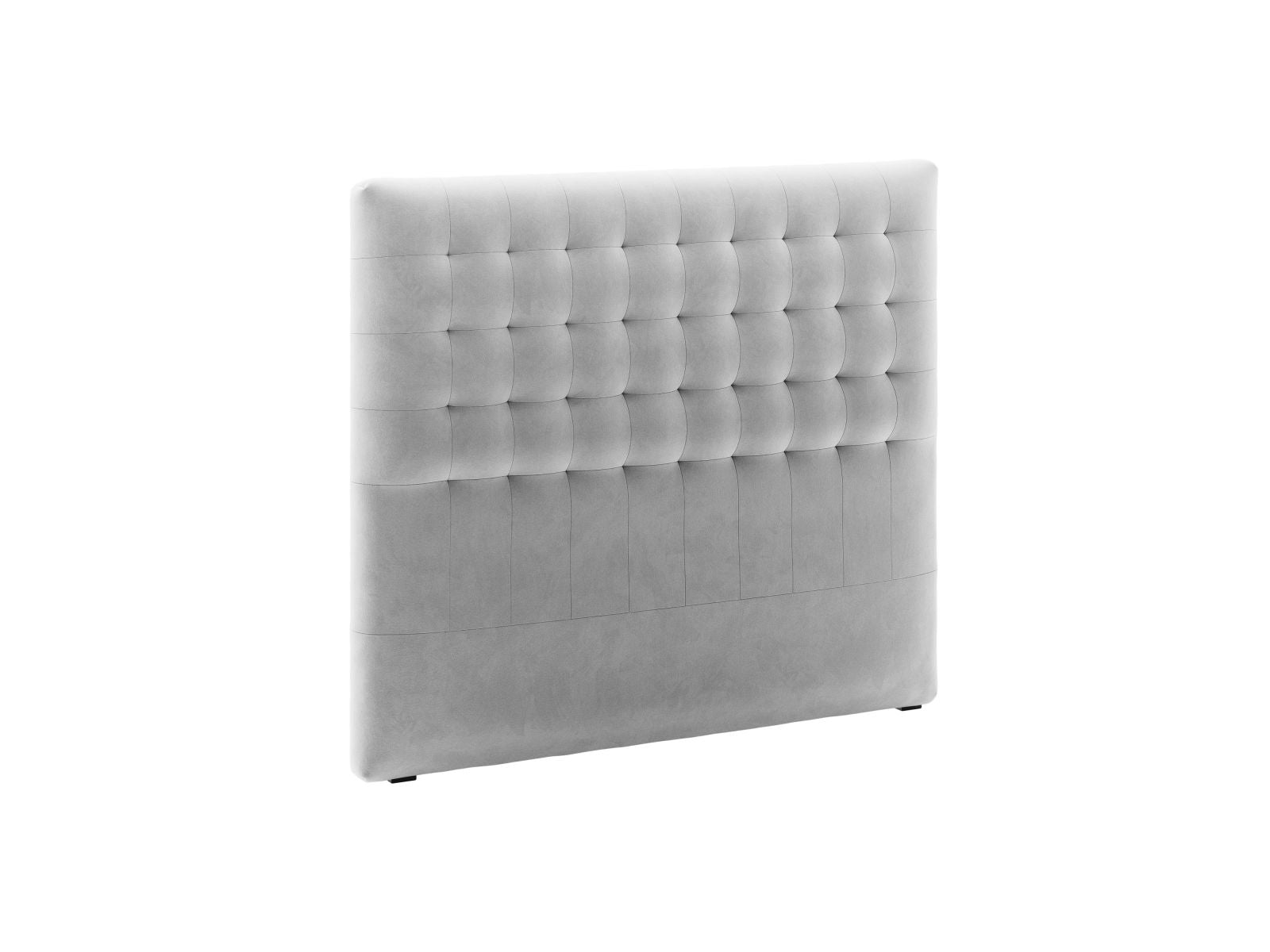 Modernes Kopfteil Nova in zartem Hellgrau, 140 cm breit, perfekt für eine elegante und gemütliche Schlafzimmeratmosphäre von Micadoni.