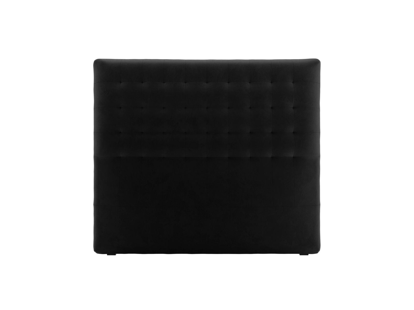 Elegantes schwarzes Kopfteil Nova mit 140 cm Breite, ideal für moderne Schlafzimmer und geschmackvolle Inneneinrichtung.
