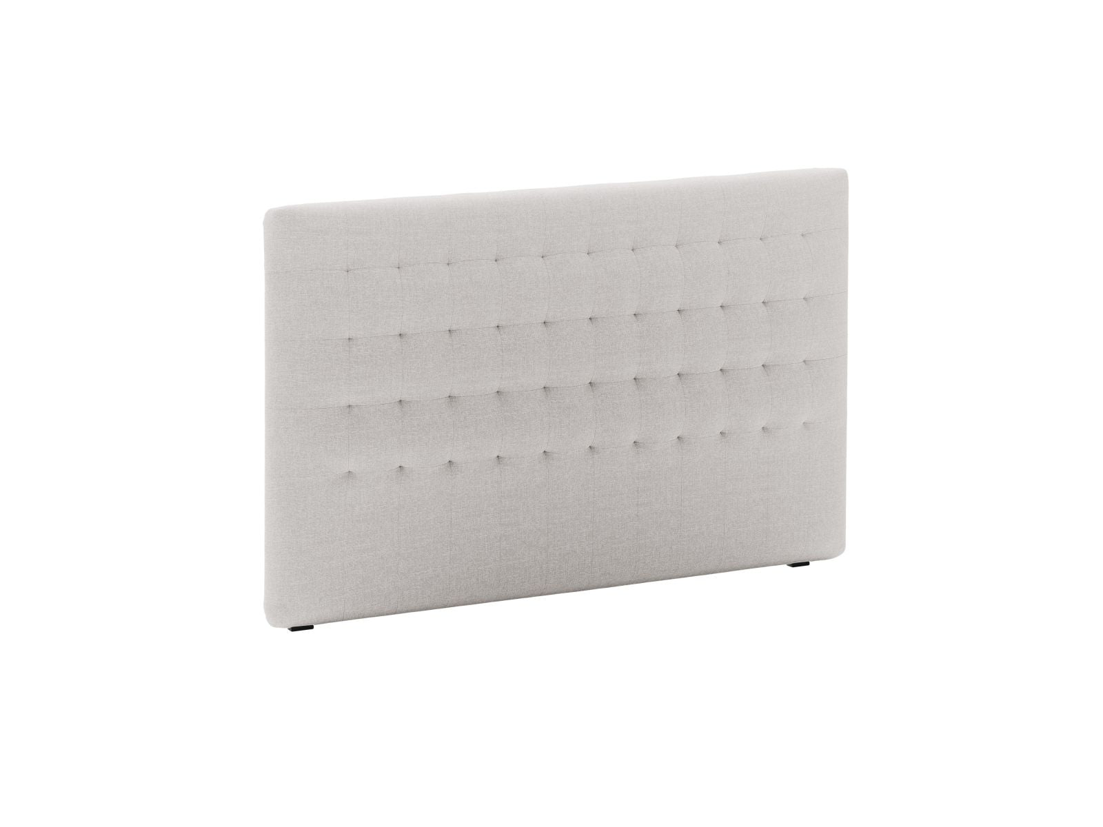Elegantes Kopfteil Nova in sanftem Hellgrau, 160 cm breit, ideal für stilvolle Schlafzimmergestaltung von Micadoni.