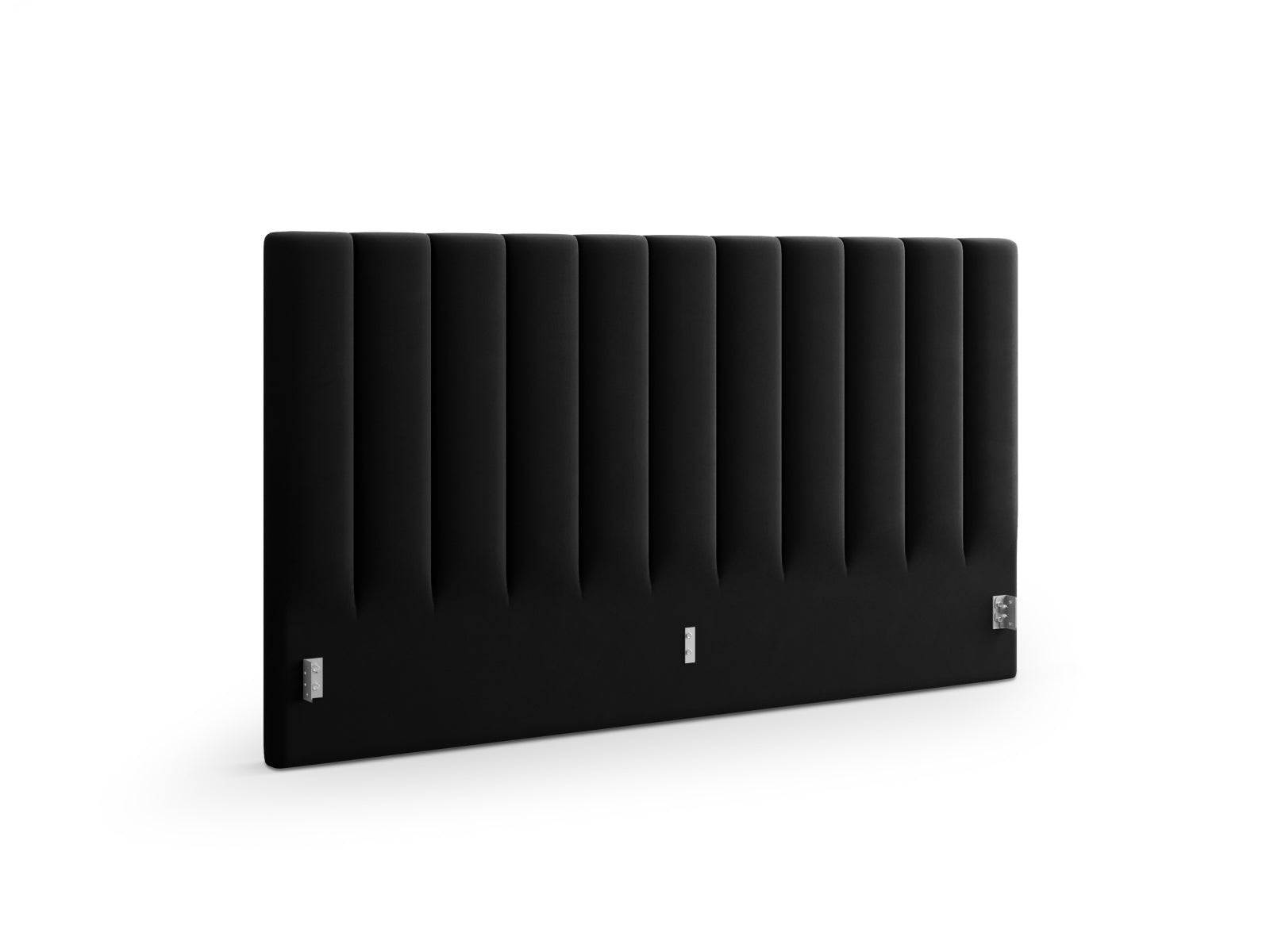 Elegantes Kopfteil Allison in 170 cm Breite, gefertigt aus hochwertigem Black-Bluvel, ideal für stilvolle Schlafzimmergestaltung.