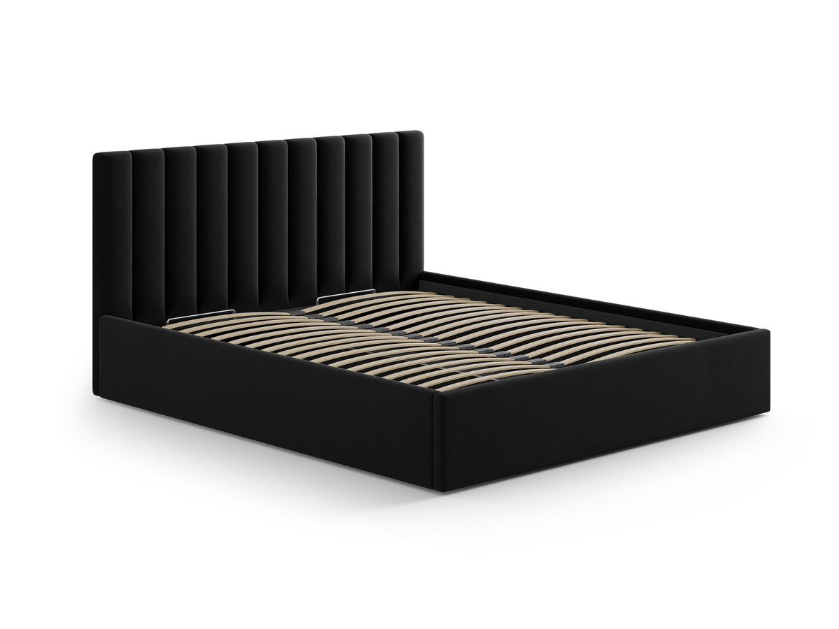 Kopfteil Allison 170cm in Black-Bluvel präsentiert im Onlineshop von KAQTU Design AG. Kopfteile ist von Micadoni