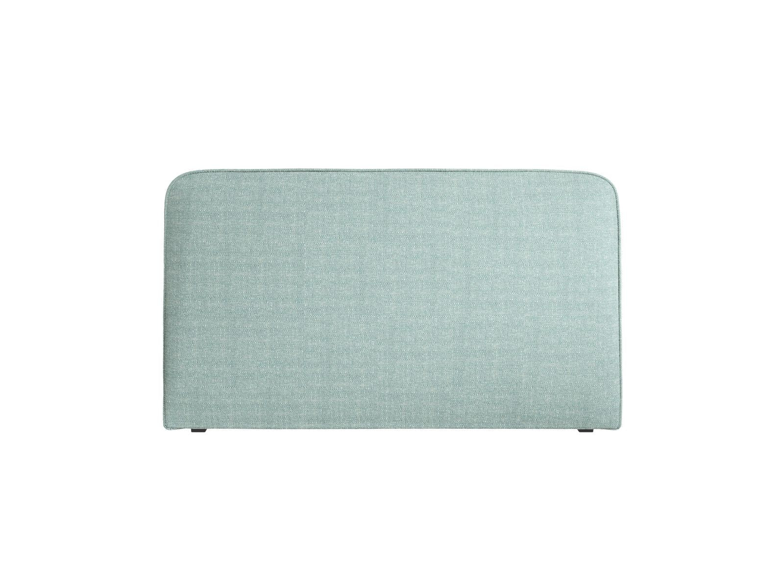 Elegantes Kopfteil Jamie in sanftem Mintgrün, ideal für ein modernes Schlafzimmerambiente, erhältlich bei Micadoni.