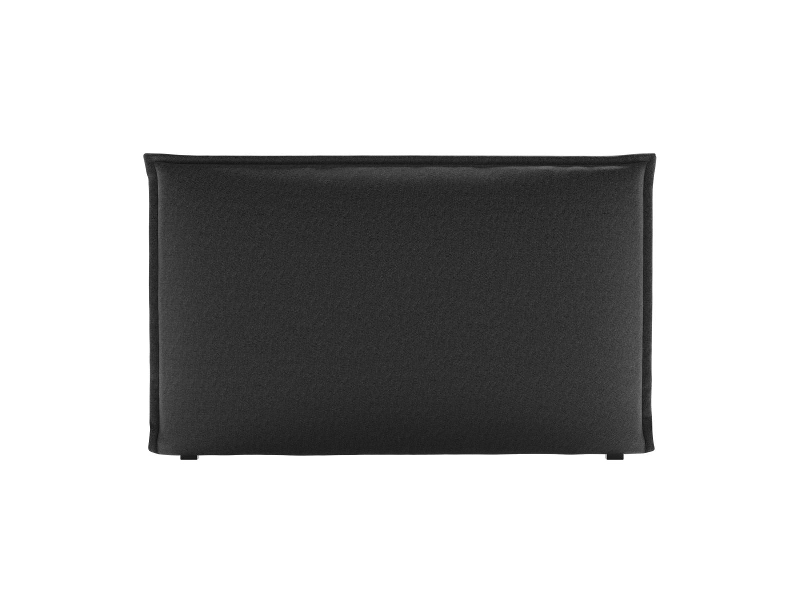 Elegantes Kopfteil Monica in 160 cm, modernes schwarzes Finish, ideal für ein zeitgemäßes Schlafzimmerambiente von Micadoni.