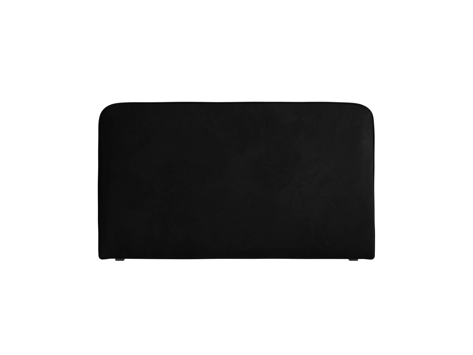 Elegantes Kopfteil Jamie in Schwarz, 160 cm breit, ideal für ein stilvolles Schlafzimmer-Design von Micadoni.