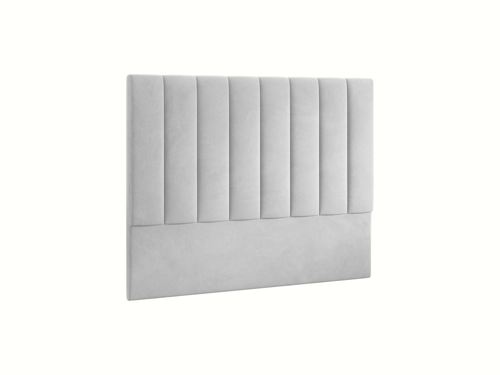 Elegantes Kopfteil Marl in 160 cm Breite, gefertigt aus hochwertigem Light Grey-Magic Velvet, ideal für stilvolle Schlafzimmergestaltung.