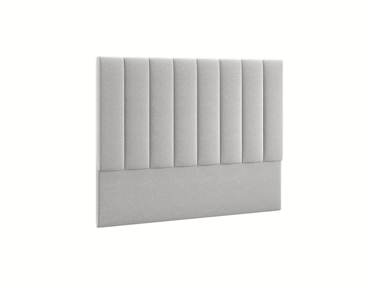 Elegantes Kopfteil Marl in sanftem Hellgrau, 160 cm breit, ideal für stilvolle Schlafzimmergestaltung von Micadoni.