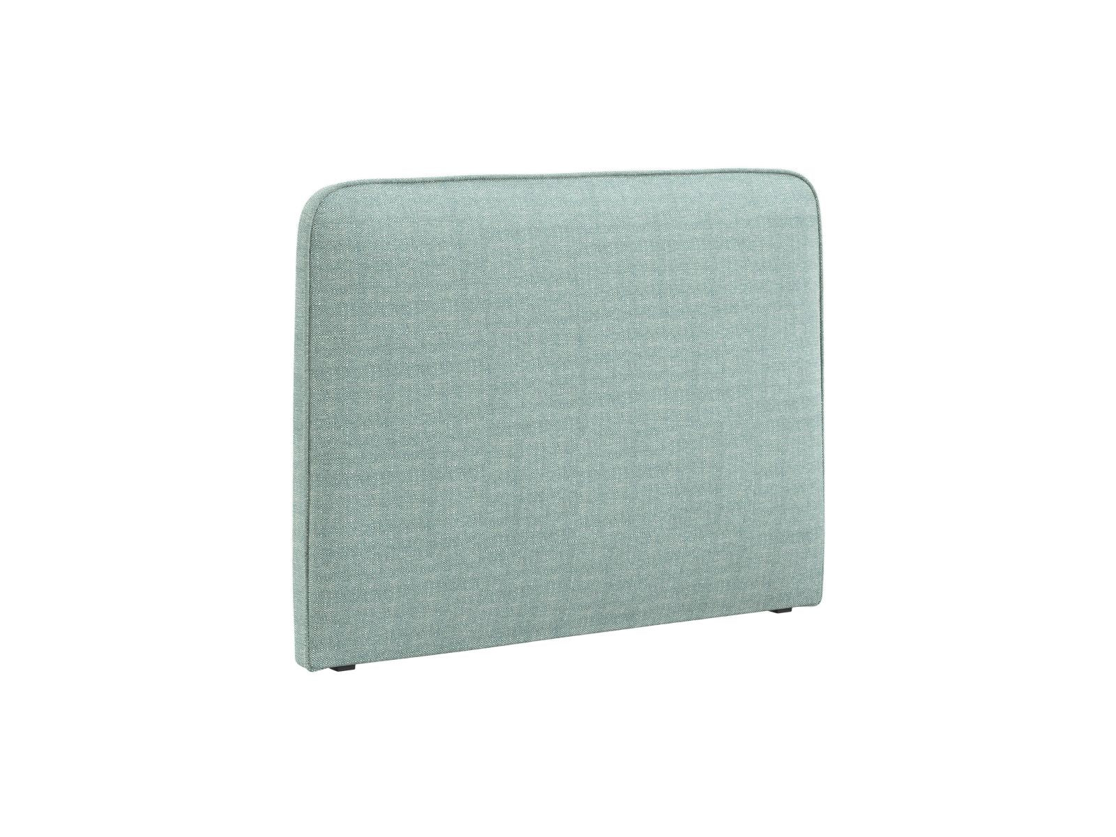 Elegantes Kopfteil Jamie in sanftem Mintgrün, ideal für stilvolle Schlafzimmergestaltung, erhältlich bei KAQTU Design AG.