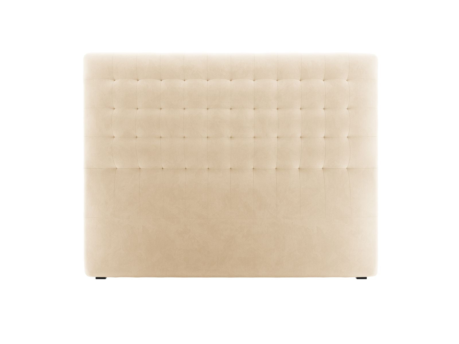 Elegantes Kopfteil Nova in sanftem Nude, 160 cm breit, ideal für ein modernes und stilvolles Schlafzimmer von Micadoni.