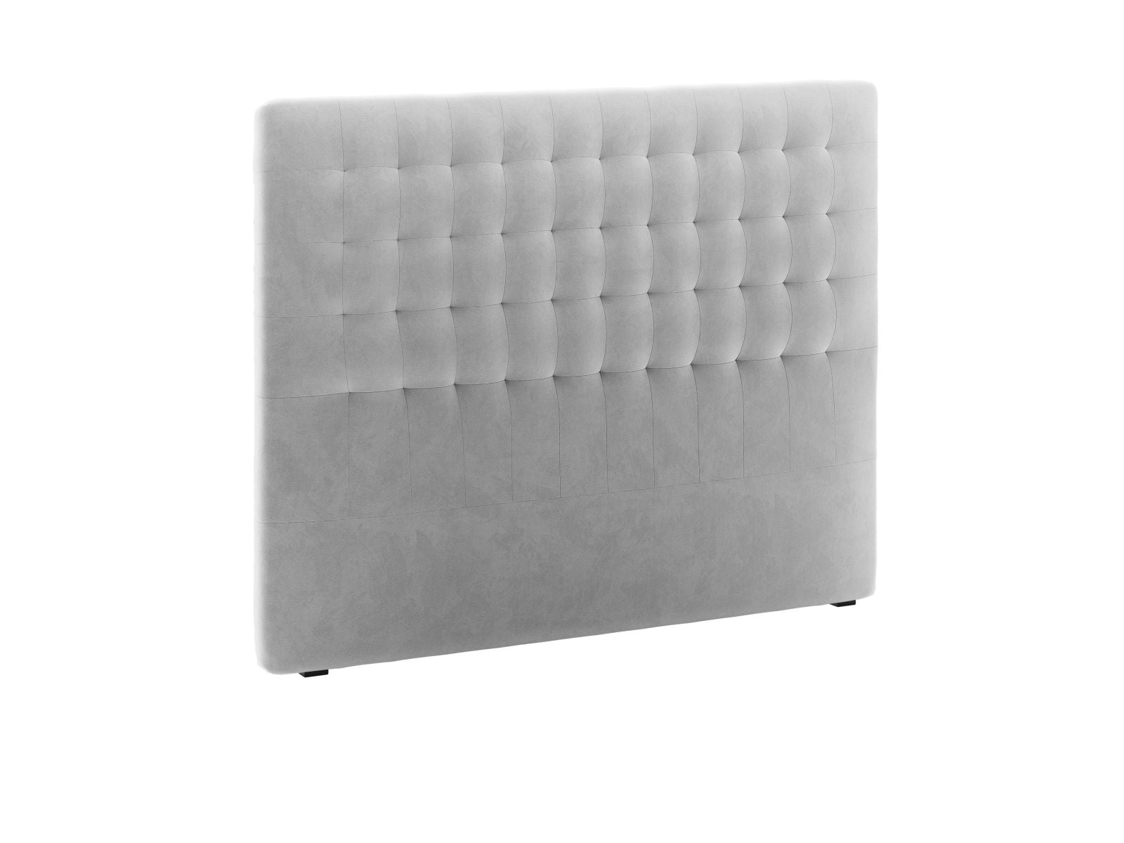 Modernes Kopfteil Nova in sanftem Hellgrau, 160 cm breit, perfekt für eine elegante und zeitgemäße Schlafzimmeratmosphäre von Micadoni.