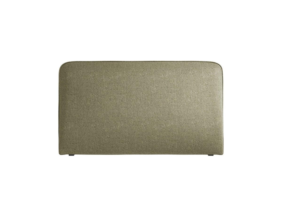 Jamie Kopfteil von Micadoni mit Stoffbezug und kurzen Kunststoffbeinen