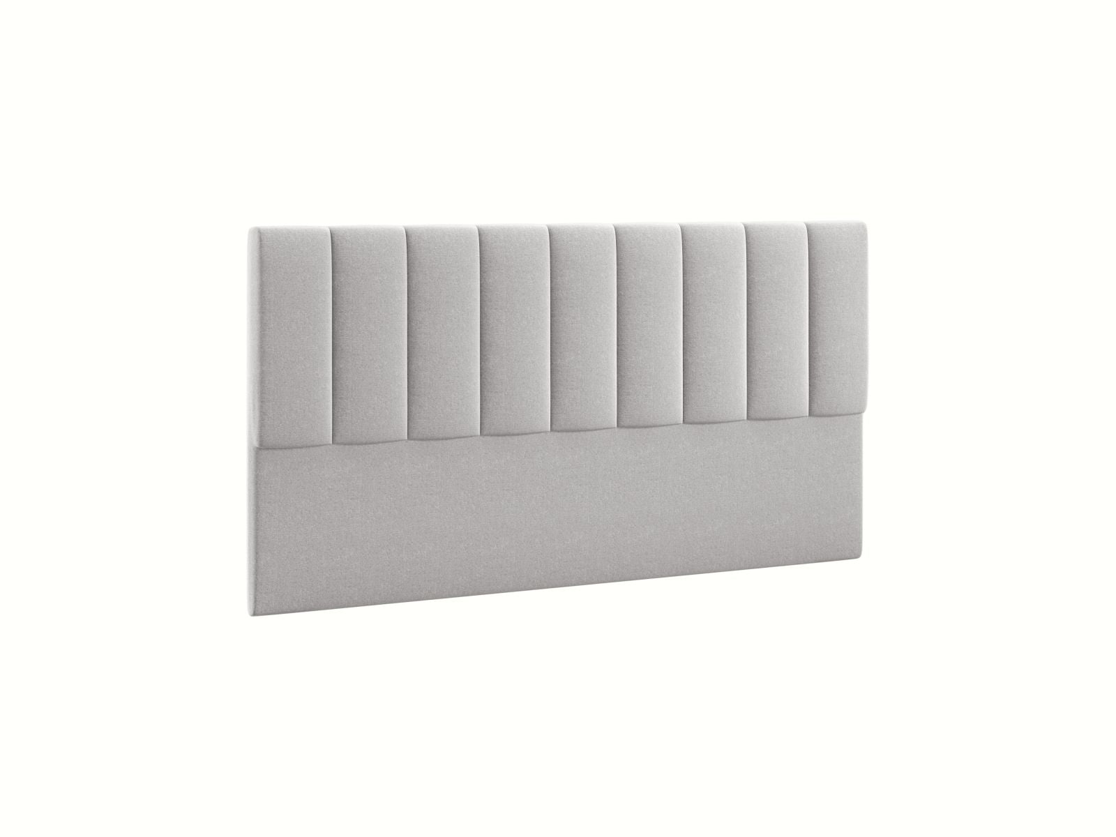 Elegantes Kopfteil Marl in sanftem Hellgrau, 180 cm breit, ideal für stilvolle Schlafzimmergestaltung von Micadoni.