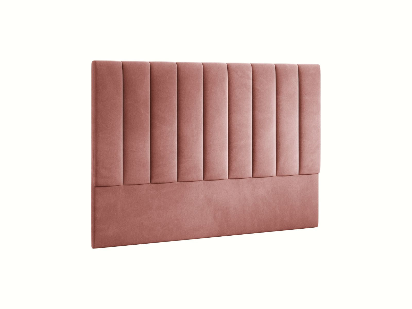 Stilvolles Kopfteil Marl in 180 cm Breite, aus luxuriösem Pink-Magic Velvet, perfekt für ein modernes Schlafzimmer-Design.