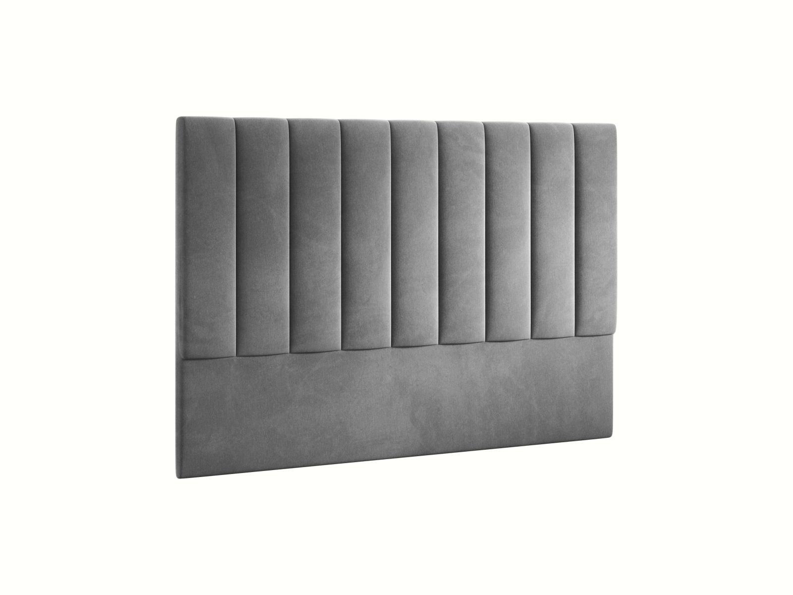 Stilvolles Kopfteil Marl in 180 cm Breite, aus edlem Dark Grey-Magic Velvet, perfekt für moderne Schlafzimmer und gemütliche Akzente.
