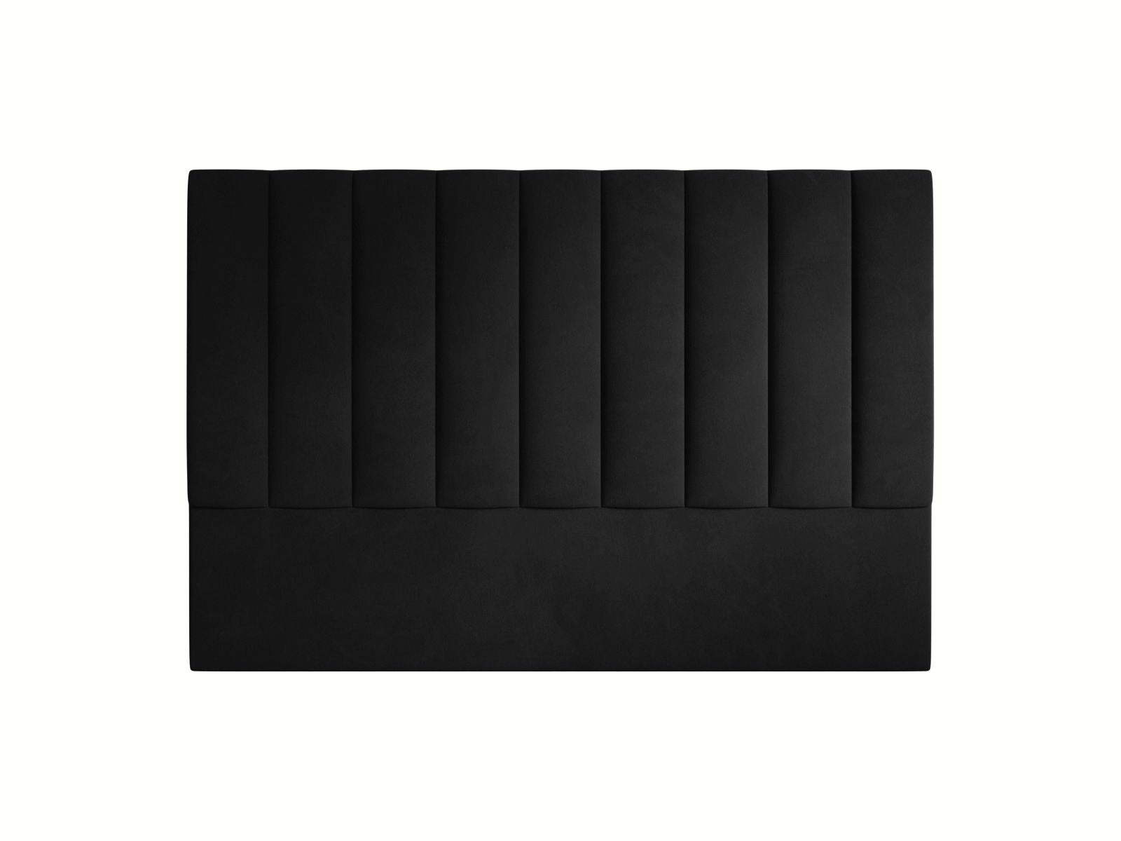 Elegantes Kopfteil Marl in 180 cm Breite, aus luxuriösem Black-Magic Velvet, ideal für ein modernes Schlafzimmer-Design.