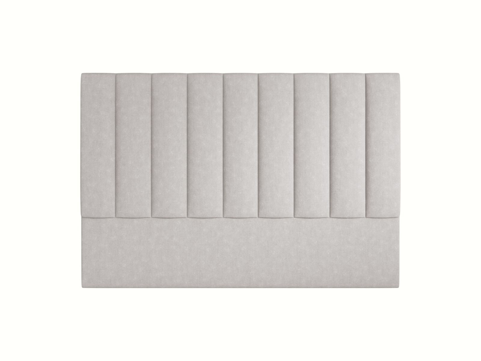 Elegantes Kopfteil Marl in sanftem Hellgrau, 180 cm breit, ideal für ein modernes Schlafzimmer und stilvolle Einrichtungselemente von Micadoni.