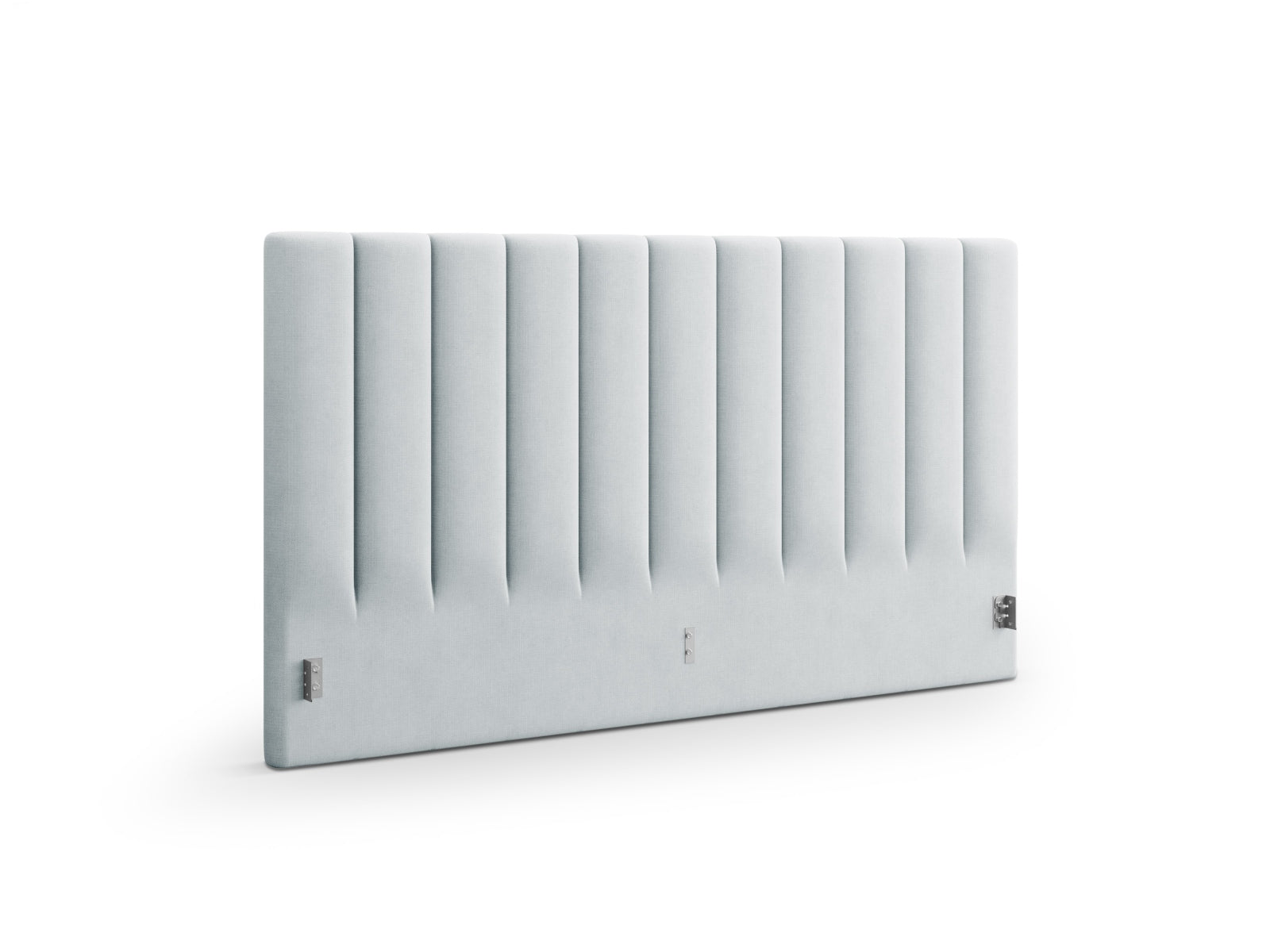 Elegantes Kopfteil Allison in sanftem Light Grey-Moly, ideal für stilvolle Schlafzimmergestaltung. Hochwertige Verarbeitung von Micadoni.
