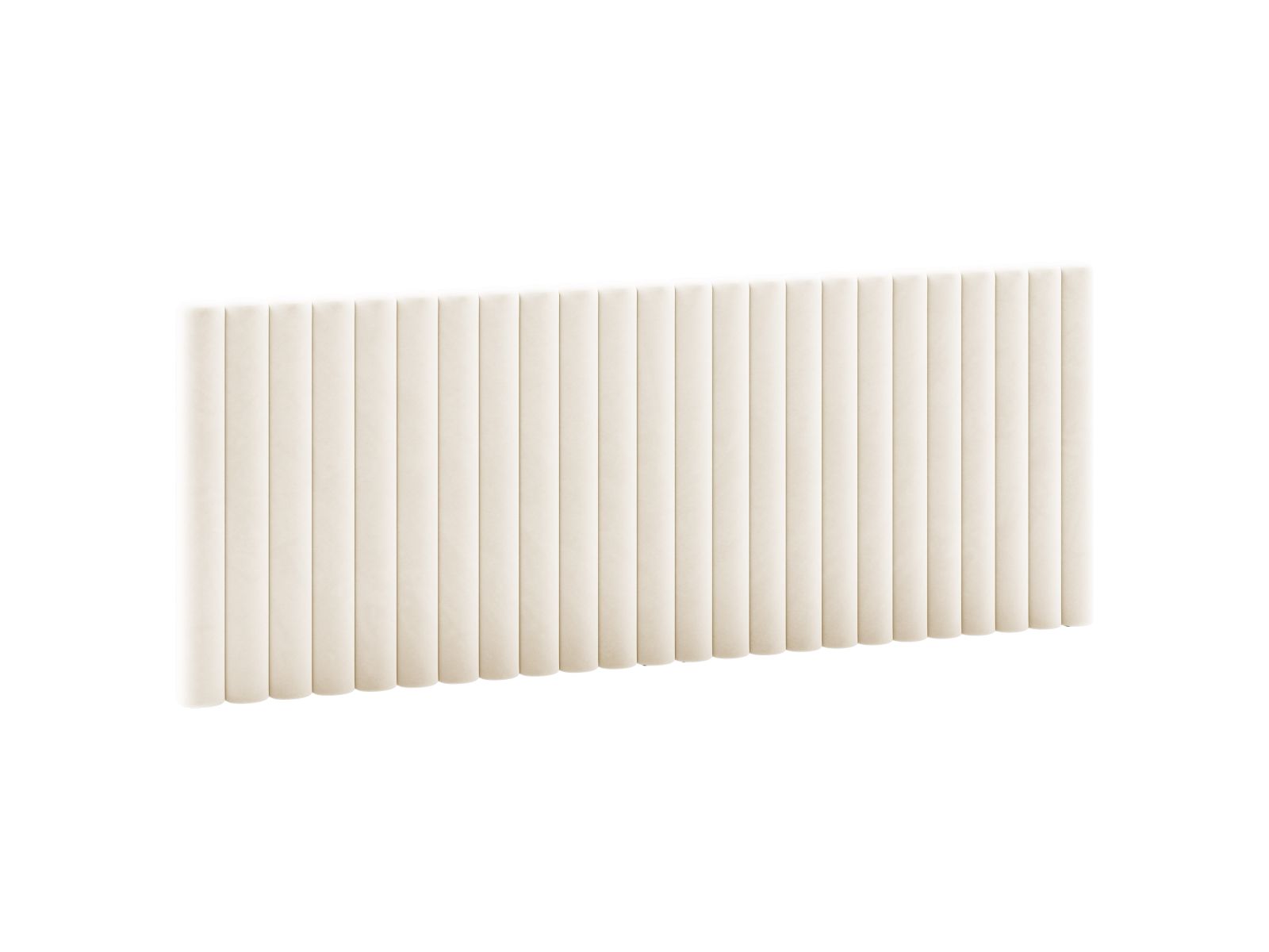 Elegantes Kopfteil Mistero in sanftem Beige, 240 cm breit, ideal für stilvolle Schlafzimmergestaltung von Micadoni.