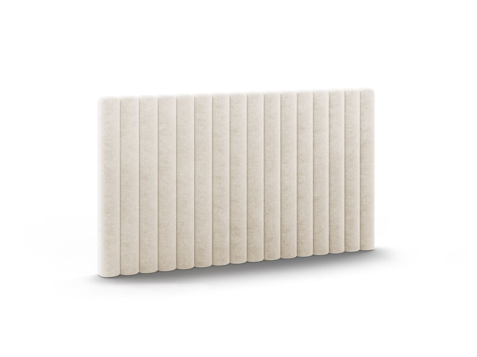 Elegantes Kopfteil Mistero in sanftem Light Beige, ideal für stilvolle Schlafzimmergestaltung, erhältlich bei KAQTU Design AG.