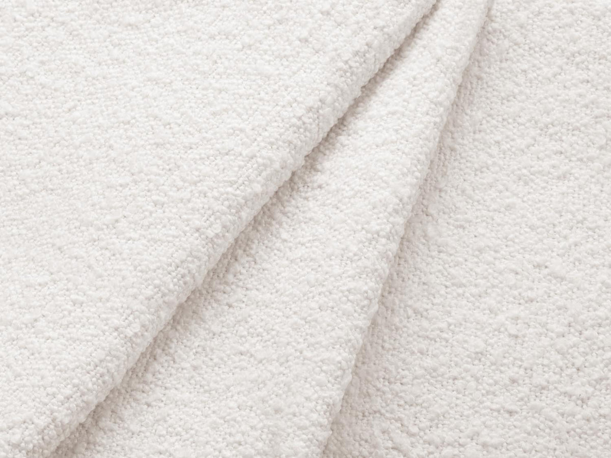 Jodie Boucle Ecksofa links mit Schlaffunktion und Stauraumbox 3 Sitzer in White-Baloo präsentiert im Onlineshop von KAQTU Design AG. Bettsofa links ist von Micadoni