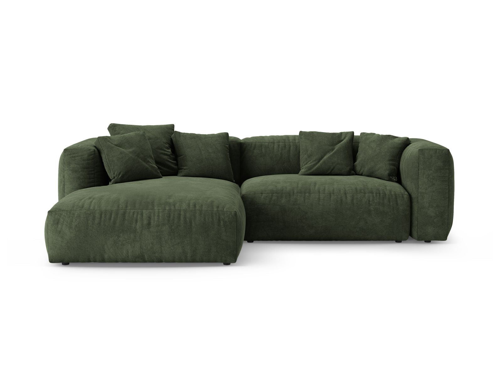 4-Sitzer Ecksofa links mit Schlaffunktion Martina in Green-Vogue präsentiert im Onlineshop von KAQTU Design AG. Bettsofa links ist von Micadoni