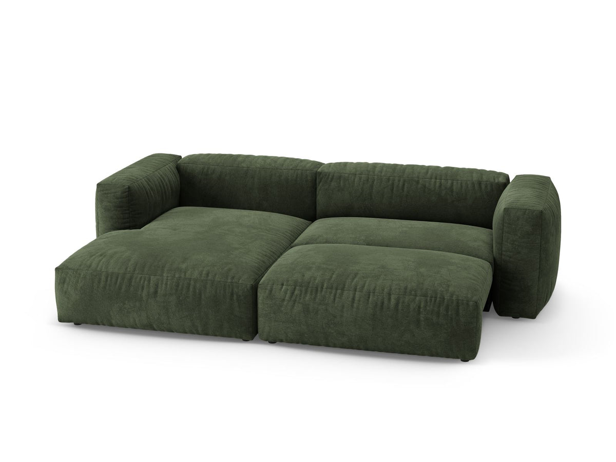 4-Sitzer Ecksofa links mit Schlaffunktion Martina in Green-Vogue präsentiert im Onlineshop von KAQTU Design AG. Bettsofa links ist von Micadoni