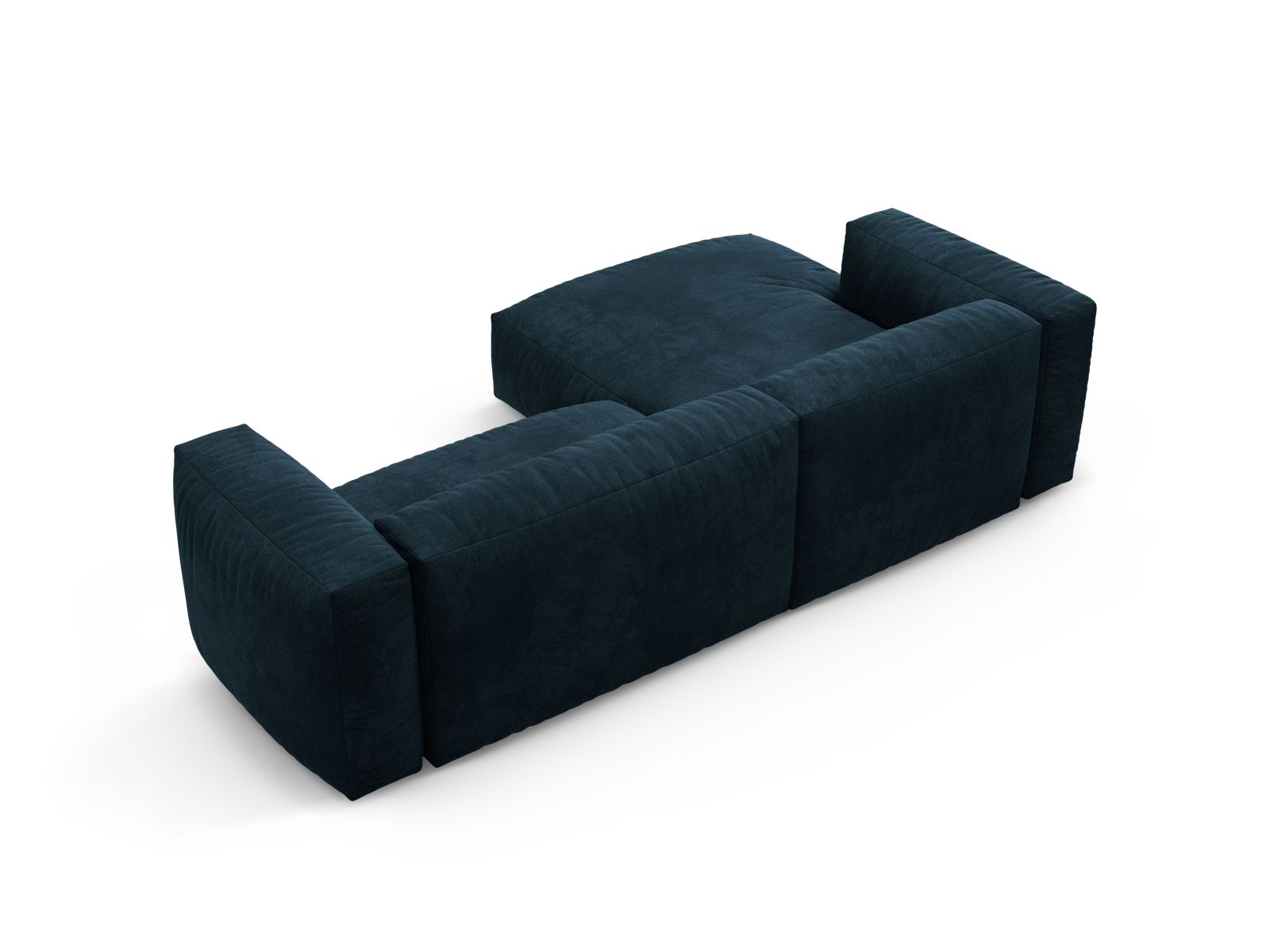 Stylisches 4-Sitzer Ecksofa Martina in elegantem Petrol, perfekt für gemütliche Abende und als Schlafgelegenheit für Gäste.